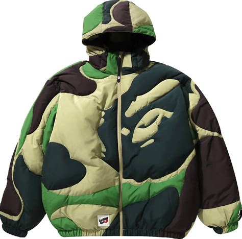 bape puffer jacket replica|bape denim jacket.